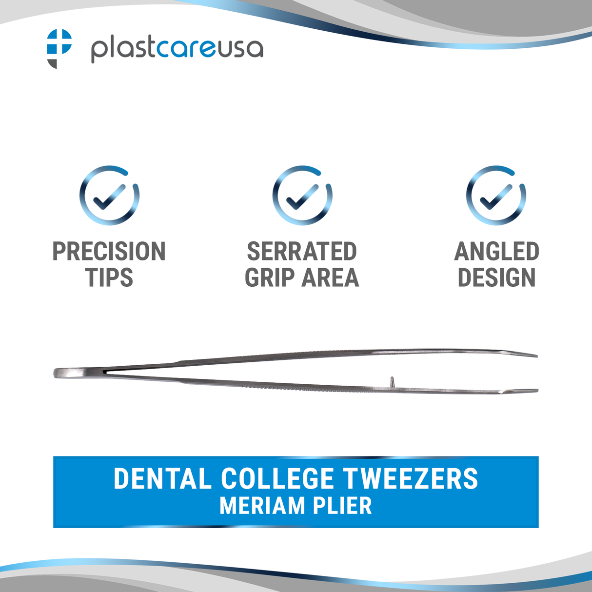 Meriam Pliers Dental Instrument – German Stainless Steel Utility Plier (Autoclavable) - My DDS Supply