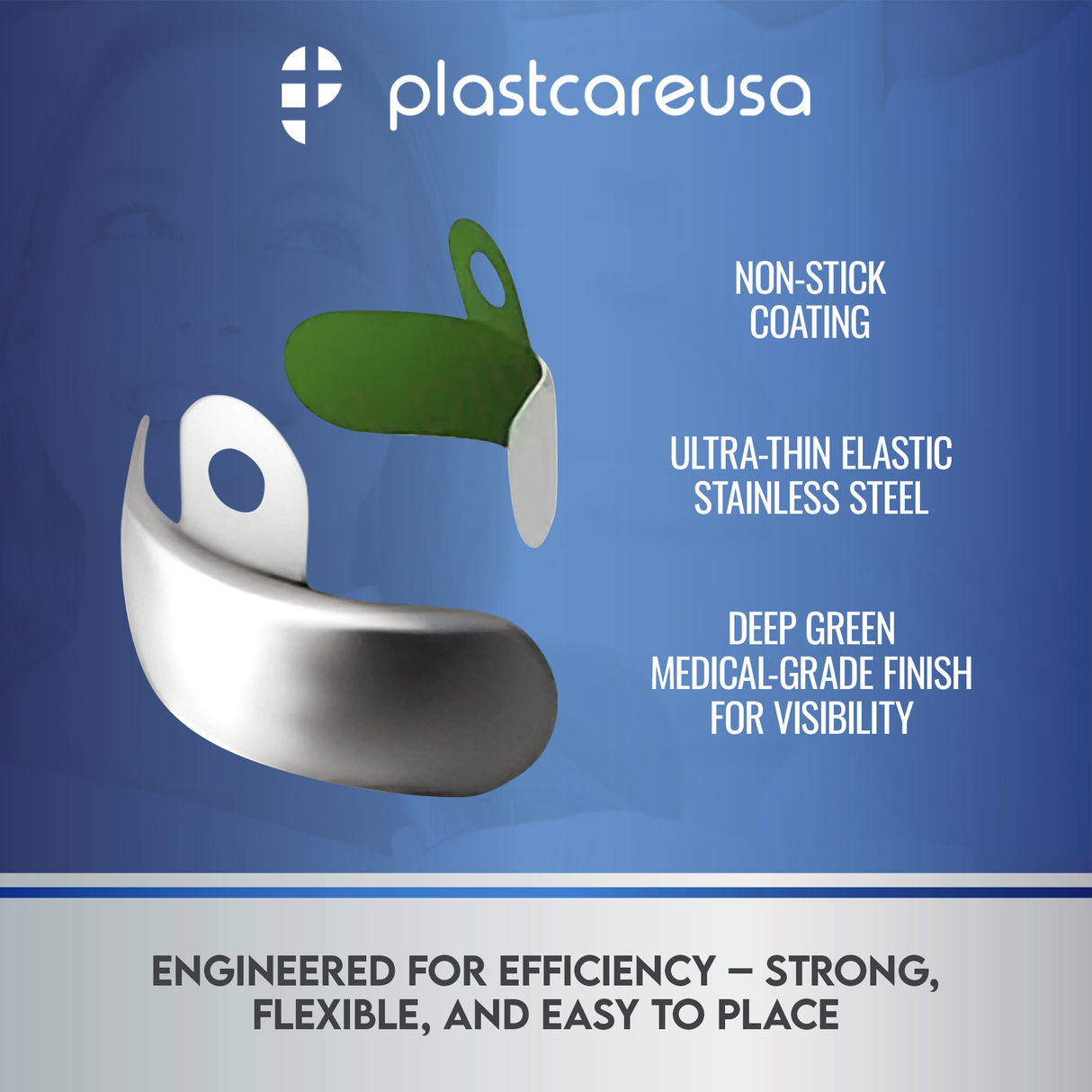 4.5mm M4 Pre Molar Dental Metal Matrices Sectional Matrix Refill Soft Band (50 Per Pack)