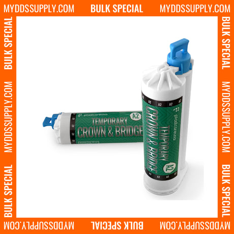 6 x A2 Temporary Crown & Bridge Dental Material 10:1 (Made in Germany) *Bulk Special* - My DDS Supply