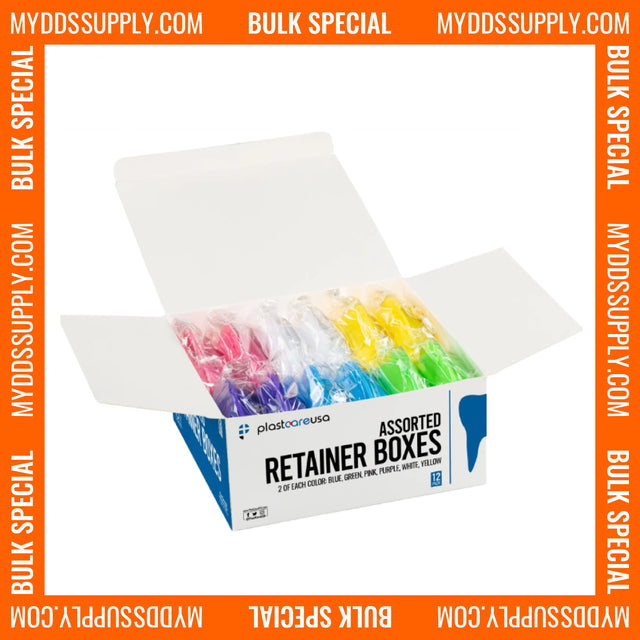 120 Sealed Assorted Dental Retainer Cases (10 Boxes  of 12) *Bulk Special* - My DDS Supply