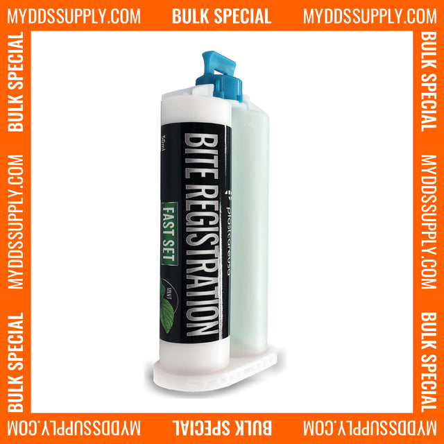 20 Fast Bite Registration Material (Fast Set) (20 50ml Cartridges) by PlastCare USA - My DDS Supply