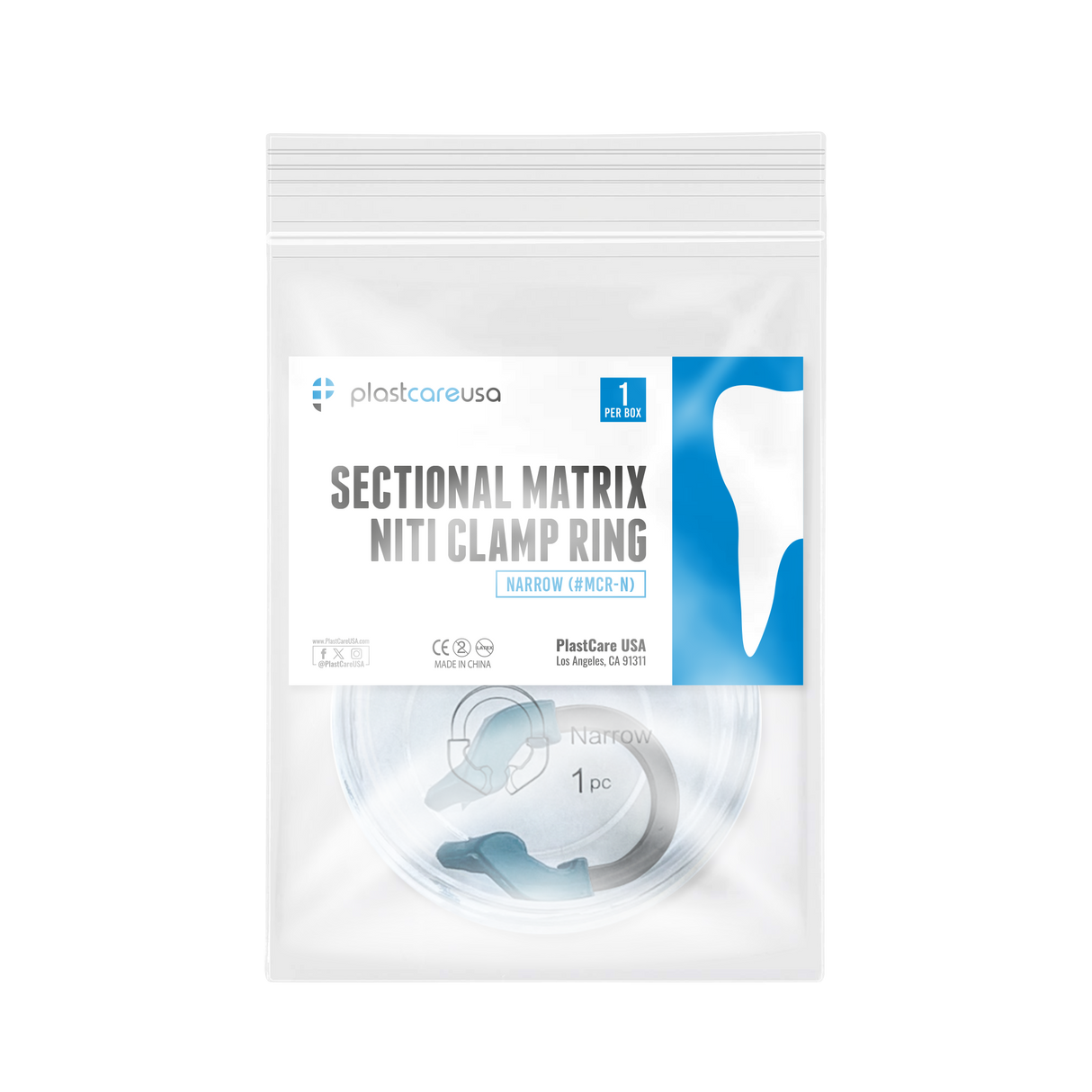 Narrow Nickel Titanium Dental Matrix Bands Ring – Sectional Matrix Clamp Refills for Restorative Procedures