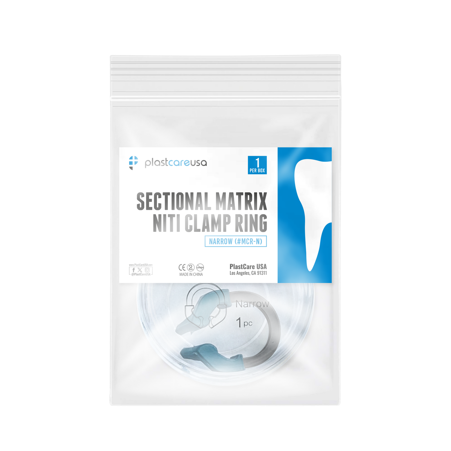 Narrow Nickel Titanium Dental Matrix Bands Ring – Sectional Matrix Clamp Refills for Restorative Procedures