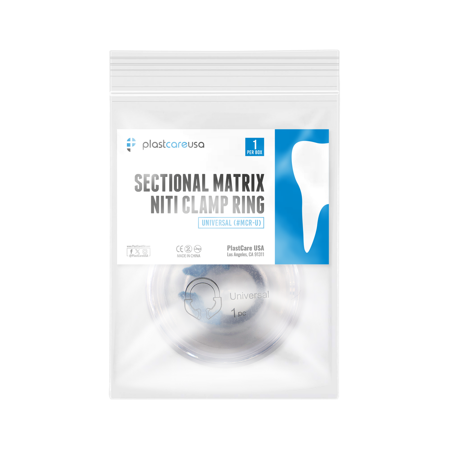 Universal Nickel Titanium Dental Matrix Bands Ring – Sectional Matrix Clamp Refills for Restorative Procedures