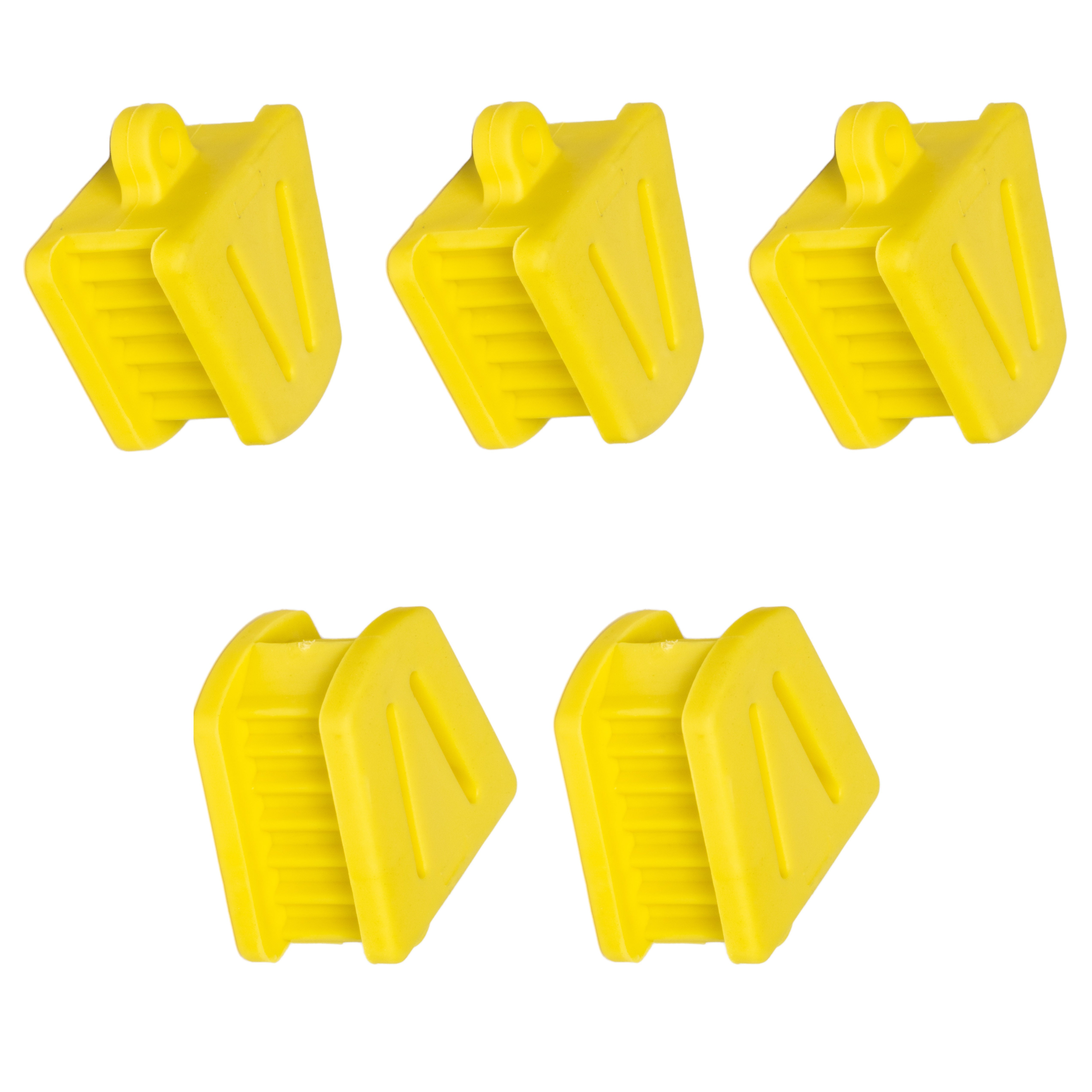 5 x Bite Block Autoclavable Silicone Mouth Props (Small - Yellow