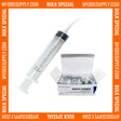 1000 x Curved Tip 12cc Monoject Style Utility Syringes (20 Boxes of 50) by PlastCare USA - My DDS Supply