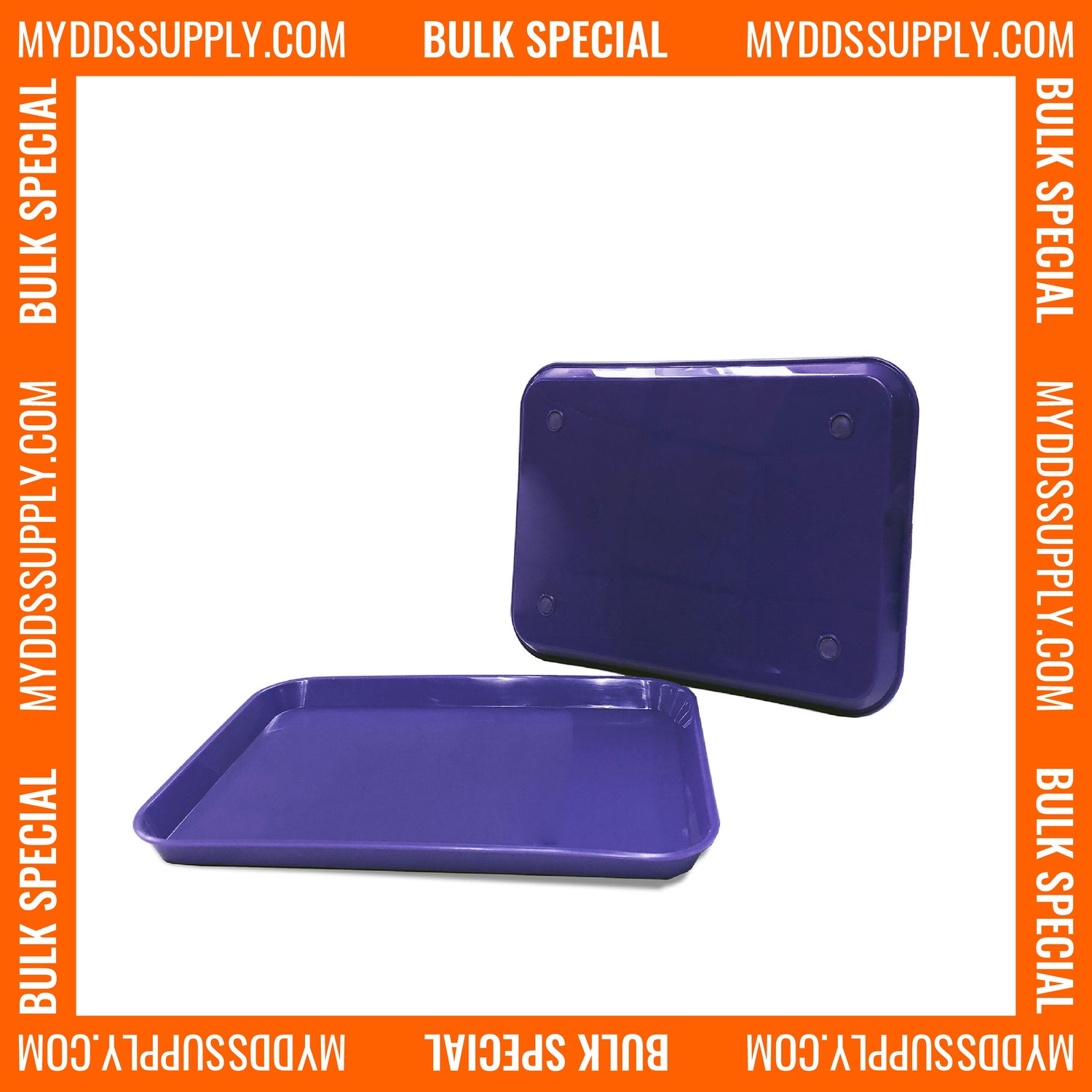 20 x Purple Dental Set Up Instrument Autoclave Flat Tray, 13 1/4″ x 9 3/4″ (Ritter Size B) by PlastCare USA - My DDS Supply