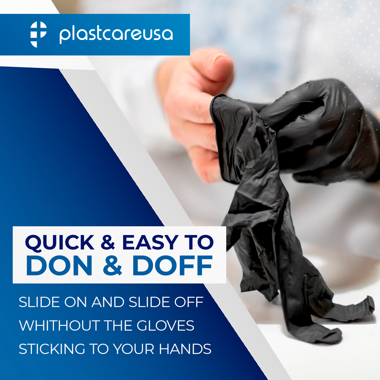 1000 Medium Black Nitrile Disposable Tattoo Food Work Cleaning Powder Free Gloves - My DDS Supply