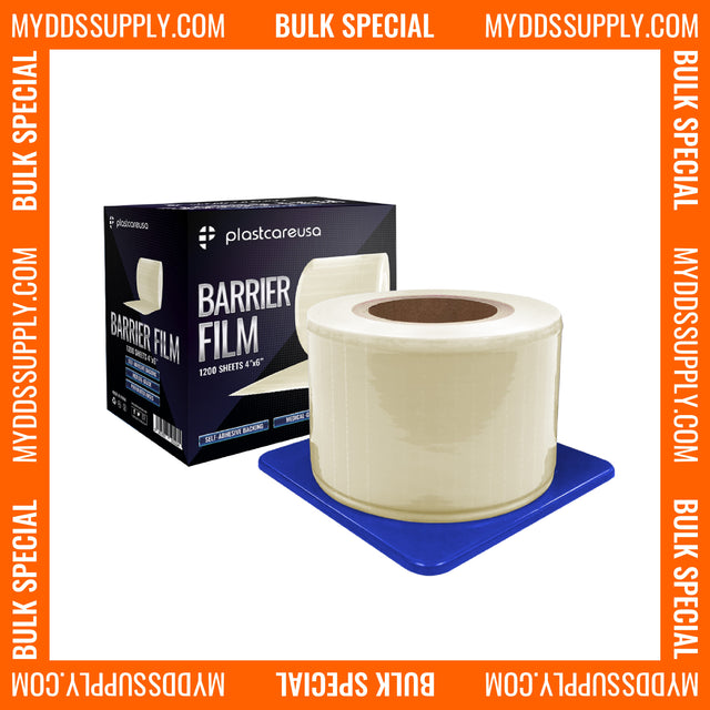 8 x Clear Barrier Film, 4" x 6", 1200 Sheets (1 Case of 8 Rolls) - My DDS Supply