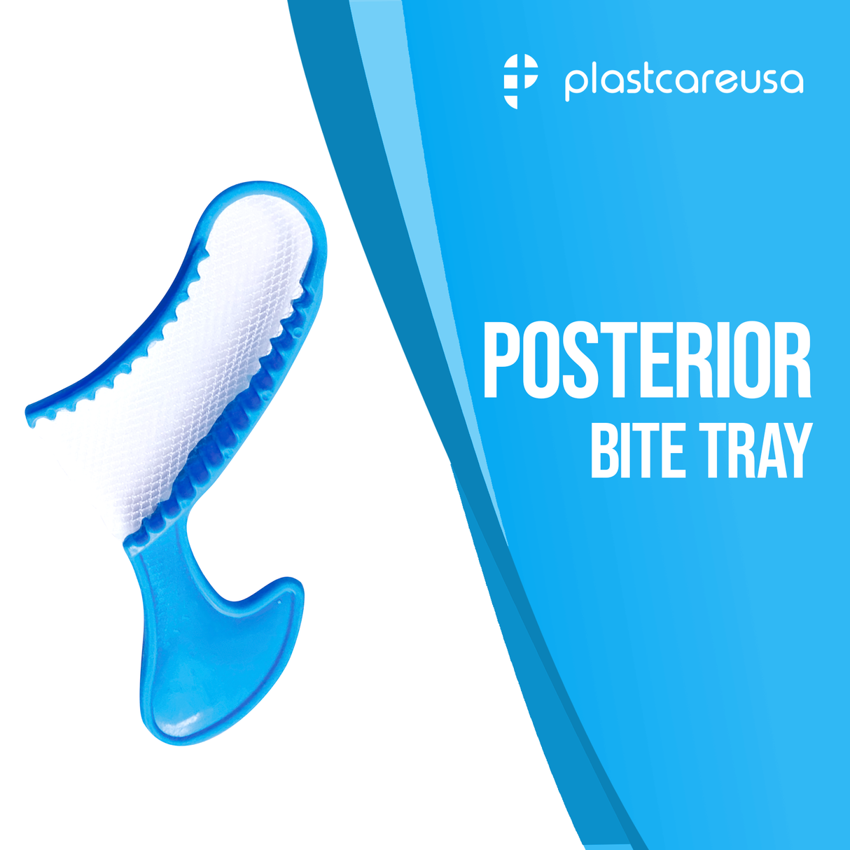 50 x Posterior Blue Bite Registration Impression Trays (1 Box) - My DDS Supply