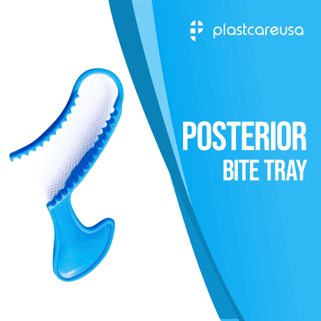 50 x Posterior Blue Bite Registration Impression Trays (1 Box) - My DDS Supply