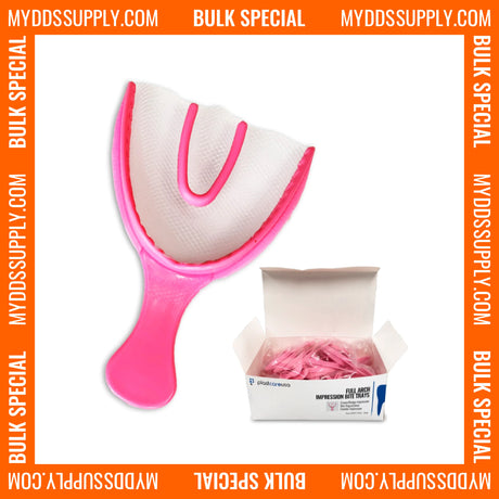 600 x Full Arch Pink Bite Registration Impression Trays (20 Boxes) - My DDS Supply