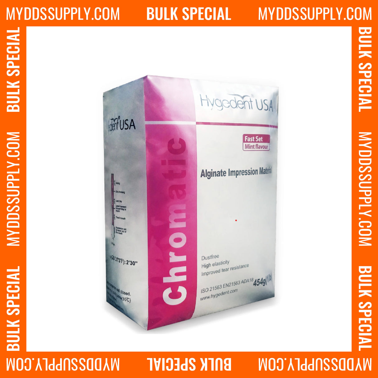 24 X  Hygedent Chromatic Alginate, Color Changing (Fast Set) *Bulk Special* - My DDS Supply