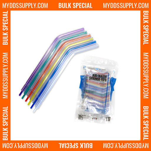 2500 x Assorted Air-Water Syringe Tips (10 Bags) *Bulk Special* - My DDS Supply