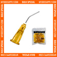 2000 x Orange Flow Pre-Bent Applicator Needle Tips, 25 Gauge (20 Bags of 100) by PlastCare USA *Bulk Special* - My DDS Supply