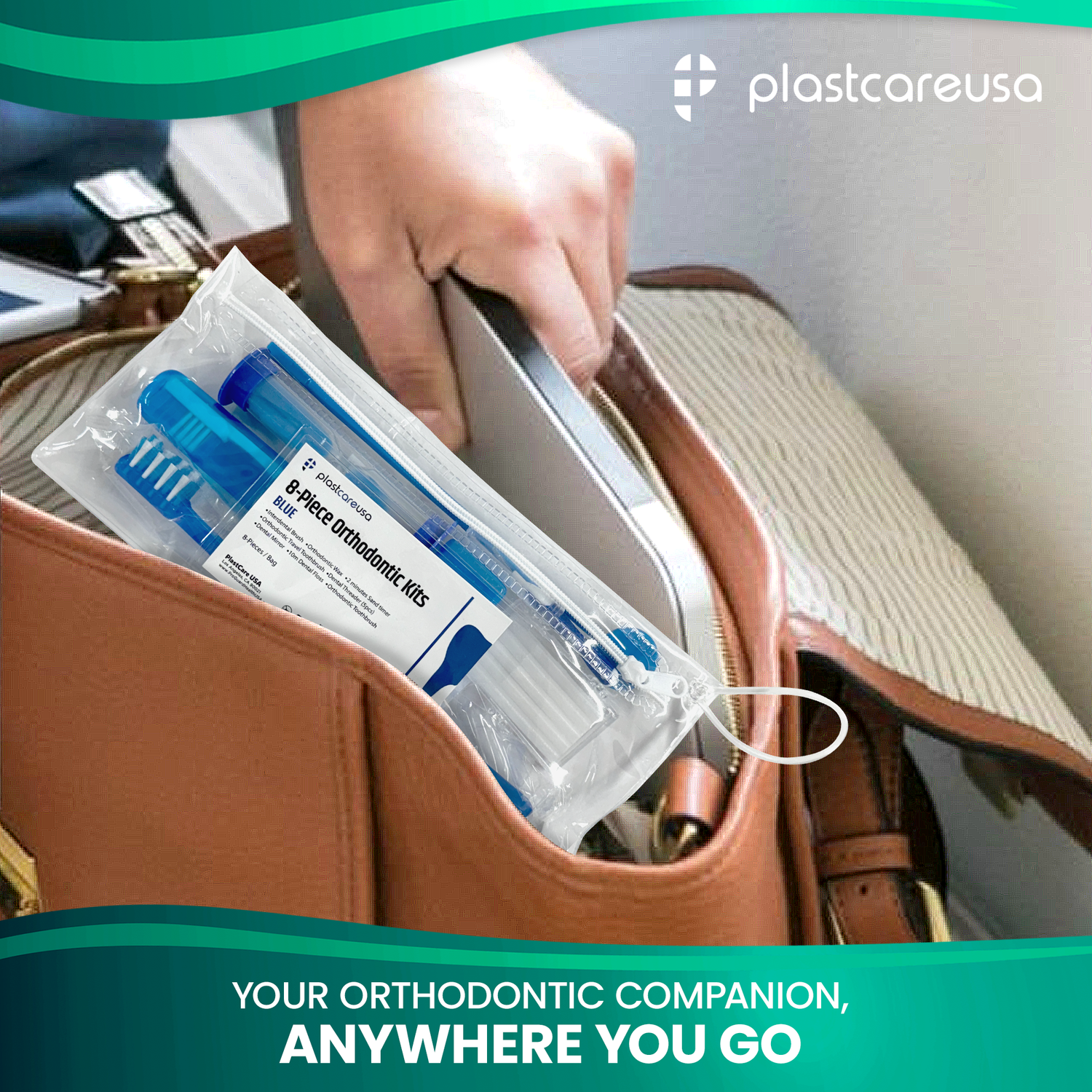 12 Pack of Blue Orthodontic 8 Piece Patient Kits