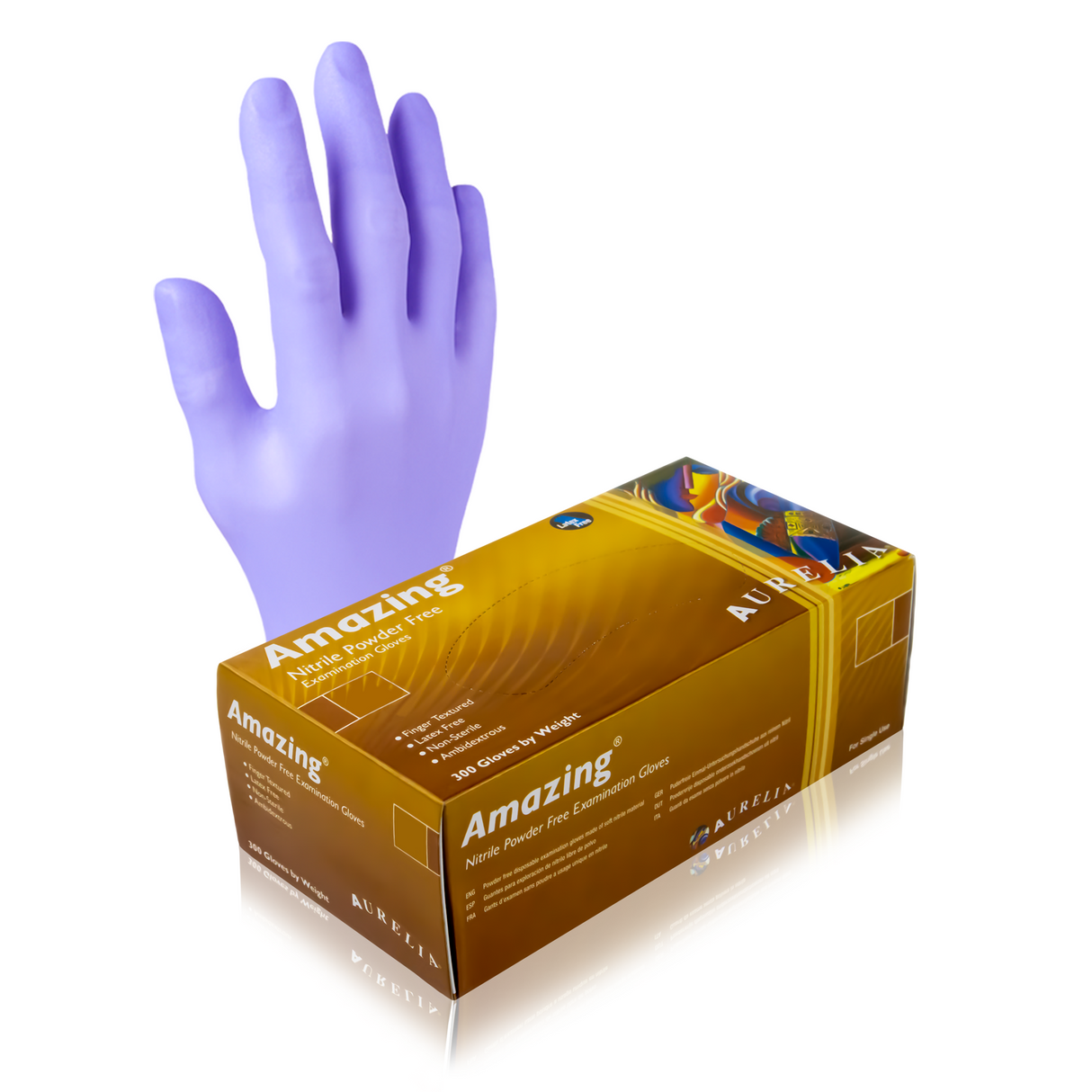 2700 XL Extra Large Aurelia Amazing Nitrile Powder-Free Examination Gloves (10 Box of 270) *Short Exp Deal 08/2025*