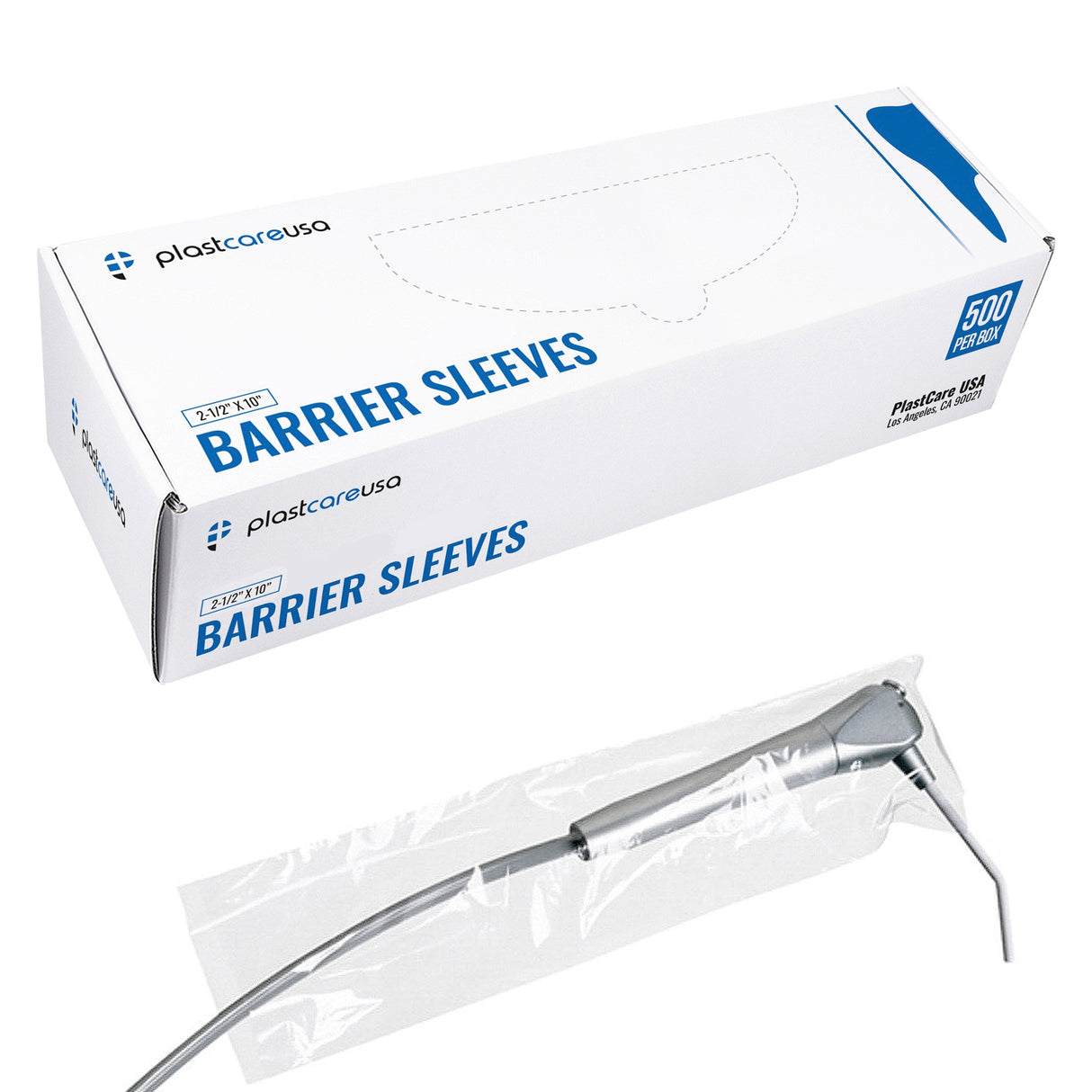 500 2 1/2" x 10" Digital X-Ray Sensor Cover Sleeves with Pre Cut Opening