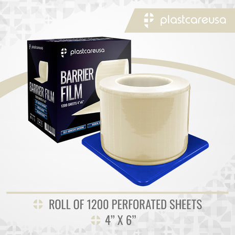 Clear Barrier Film, 4" x 6", 1200 Sheets - My DDS Supply