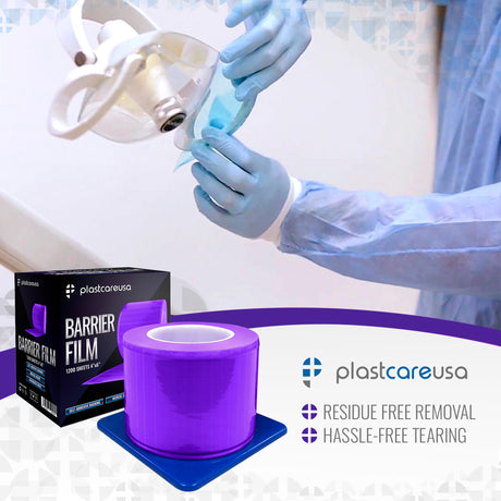 Purple Barrier Film, 4" x 6", 1200 Sheets - My DDS Supply