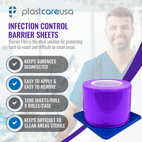 Purple Barrier Film, 4" x 6", 1200 Sheets - My DDS Supply