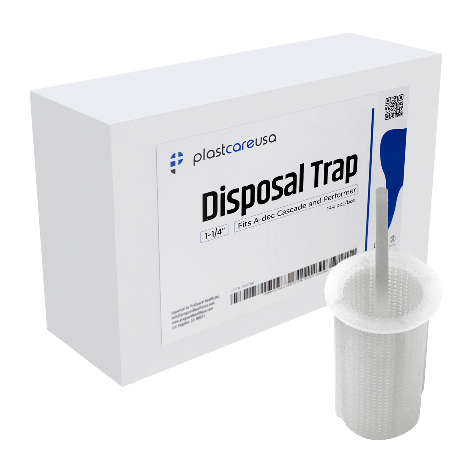 #5500 Disposable Evacuation Suction Traps – Compatible with A-dec Cascade and Performer Dental Units (Box of 144)
