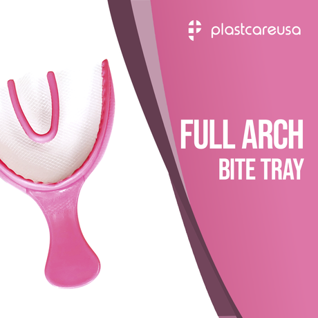 600 x Full Arch Pink Bite Registration Impression Trays (20 Boxes) - My DDS Supply