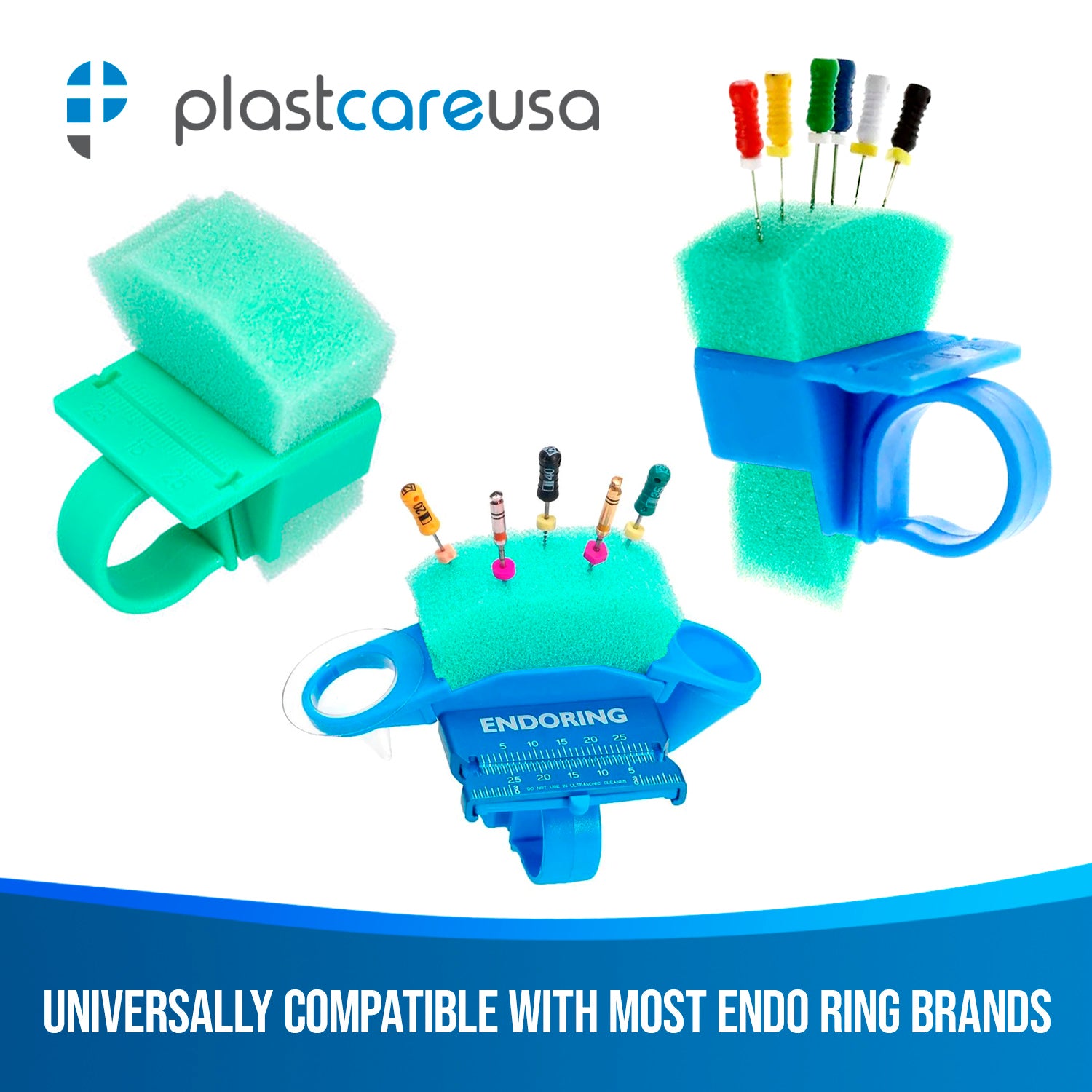 Endodontic Triangle Sponge Foam Cushions for Endo Files (Bag of 50)