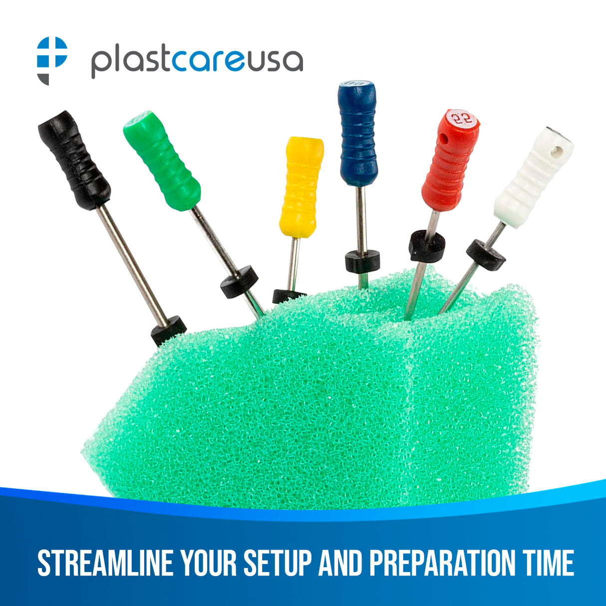 Endodontic Triangle Sponge Foam Cushions for Endo Files (Bag of 50)