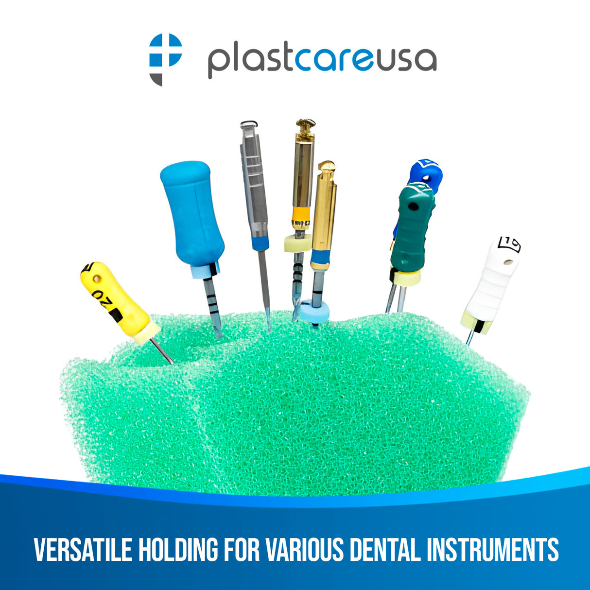 Endodontic Triangle Sponge Foam Cushions for Endo Files (Bag of 50)