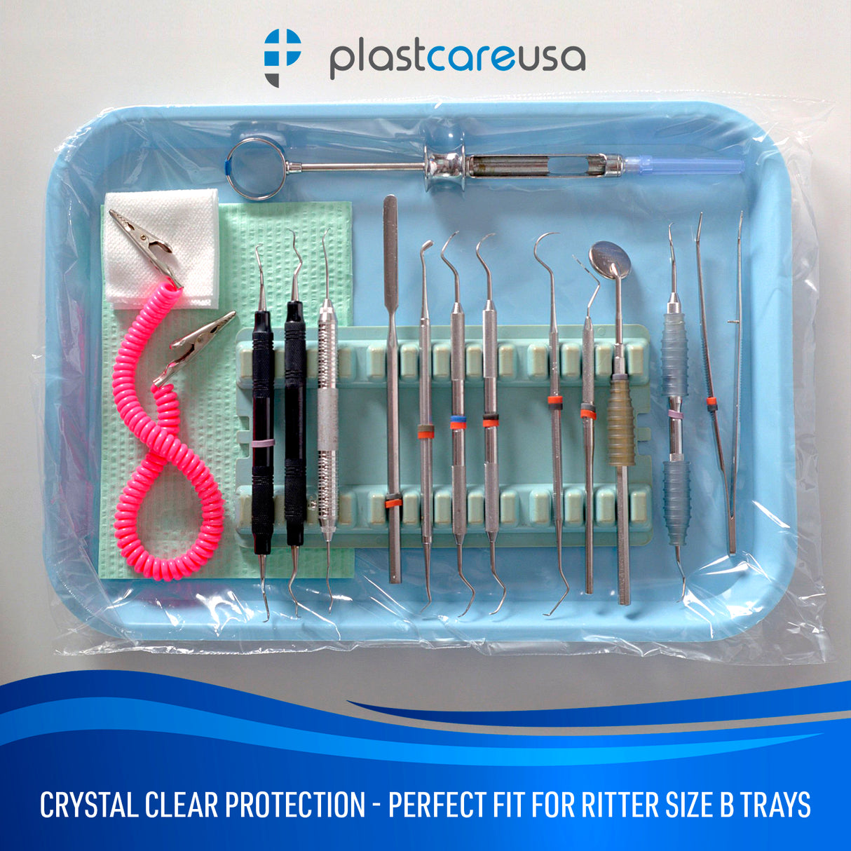 1000 10 1/2" x 14" (Size B) Dental Tray Cover Sleeves (2 Boxes of 500)