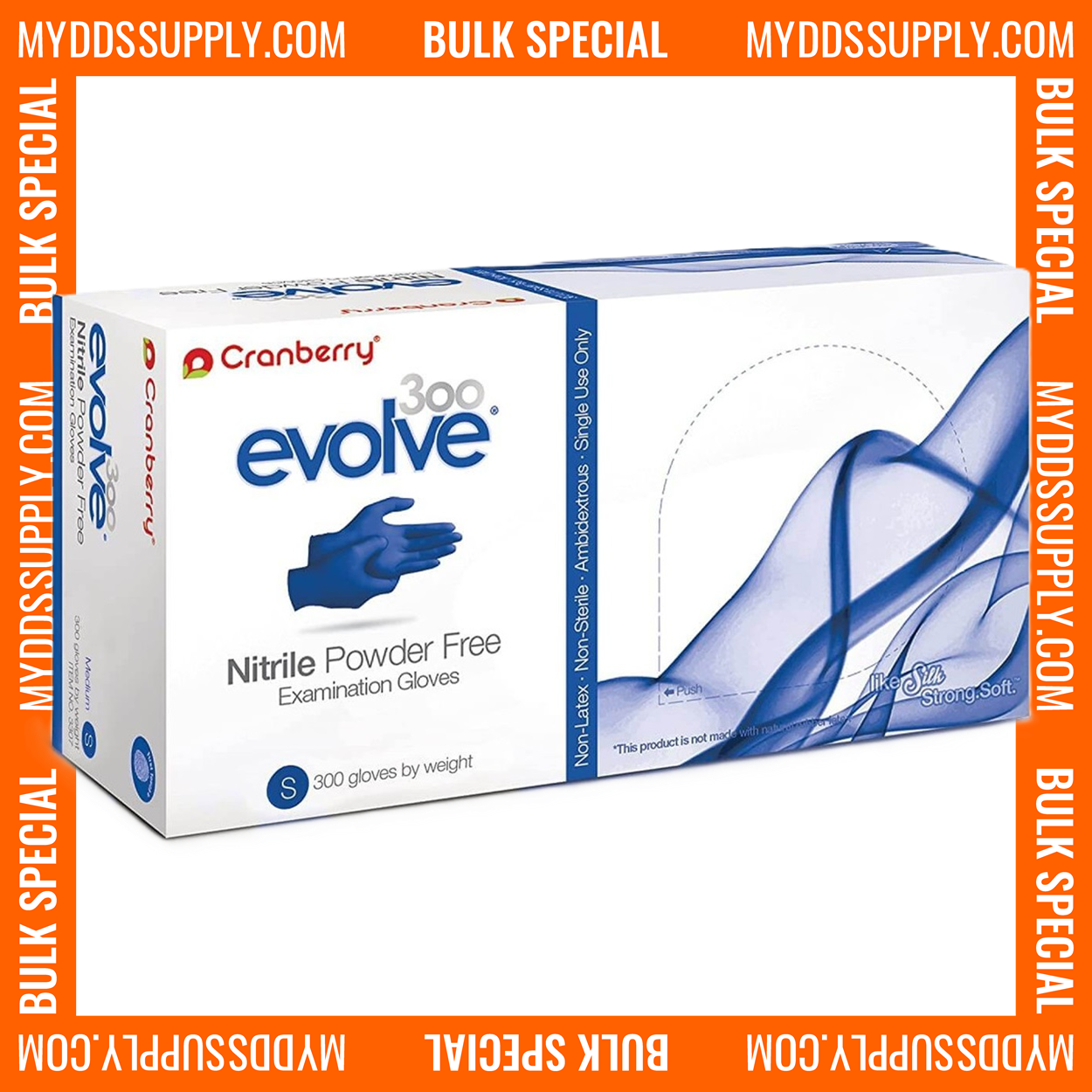 18000 Large Cranberry Evolve 300 Nitrile Powder-Free Examination Gloves (60 Box of 300) *Bulk Special*