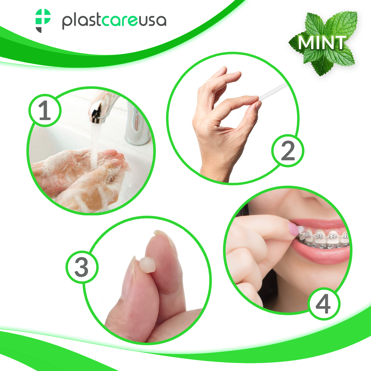 Mint Braces Dental Wax (Pack of 12 Boxes)