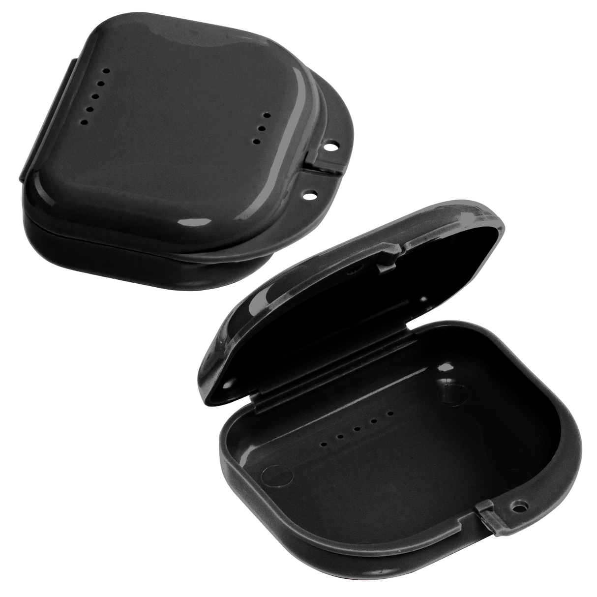 Sealed Black Dental Retainer Cases (Pack of 12)