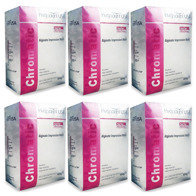 Hygedent Chromatic Alginate, Color Changing (Fast Set) (6 Pack) - My DDS Supply