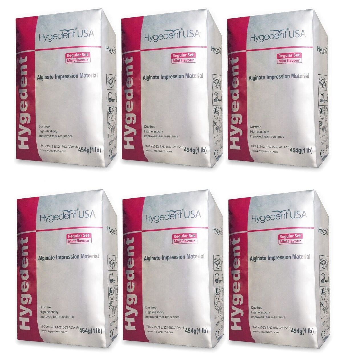 Hygedent Chromatic Alginate, Color Changing (Regular Set) (6 Pack) - My DDS Supply