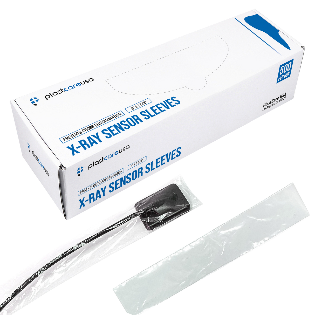 8" x 1 5/8" Digital X-Ray Sensor Cover Sleeves (Box of 500)