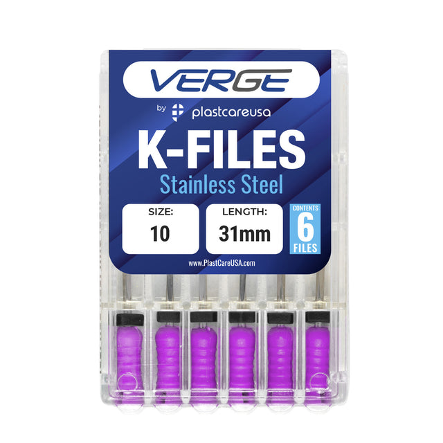 Size 10 31mm Endo K-Files, Endodontic K Files (Stainless Steel) - My DDS Supply