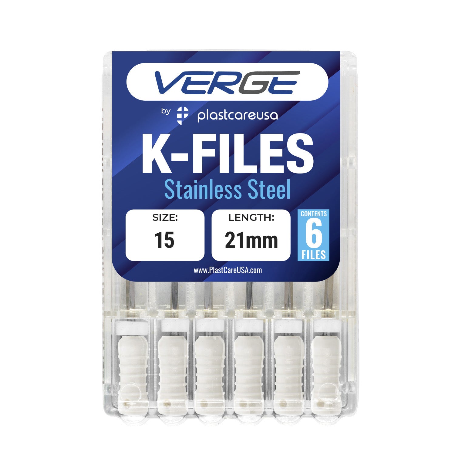 Size 15 21mm Endo K-Files, Endodontic K Files (Stainless Steel) - My DDS Supply