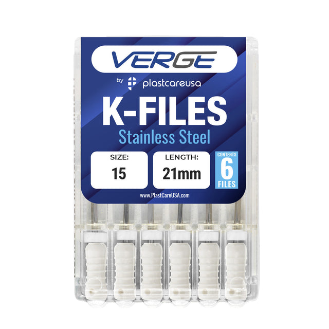 Size 15 21mm Endo K-Files, Endodontic K Files (Stainless Steel) - My DDS Supply