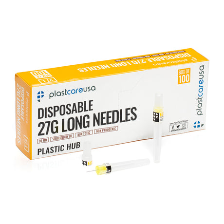 27G Long Disposable Sterile Dental Needles (Box of 100 Perforated Opening) - My DDS Supply