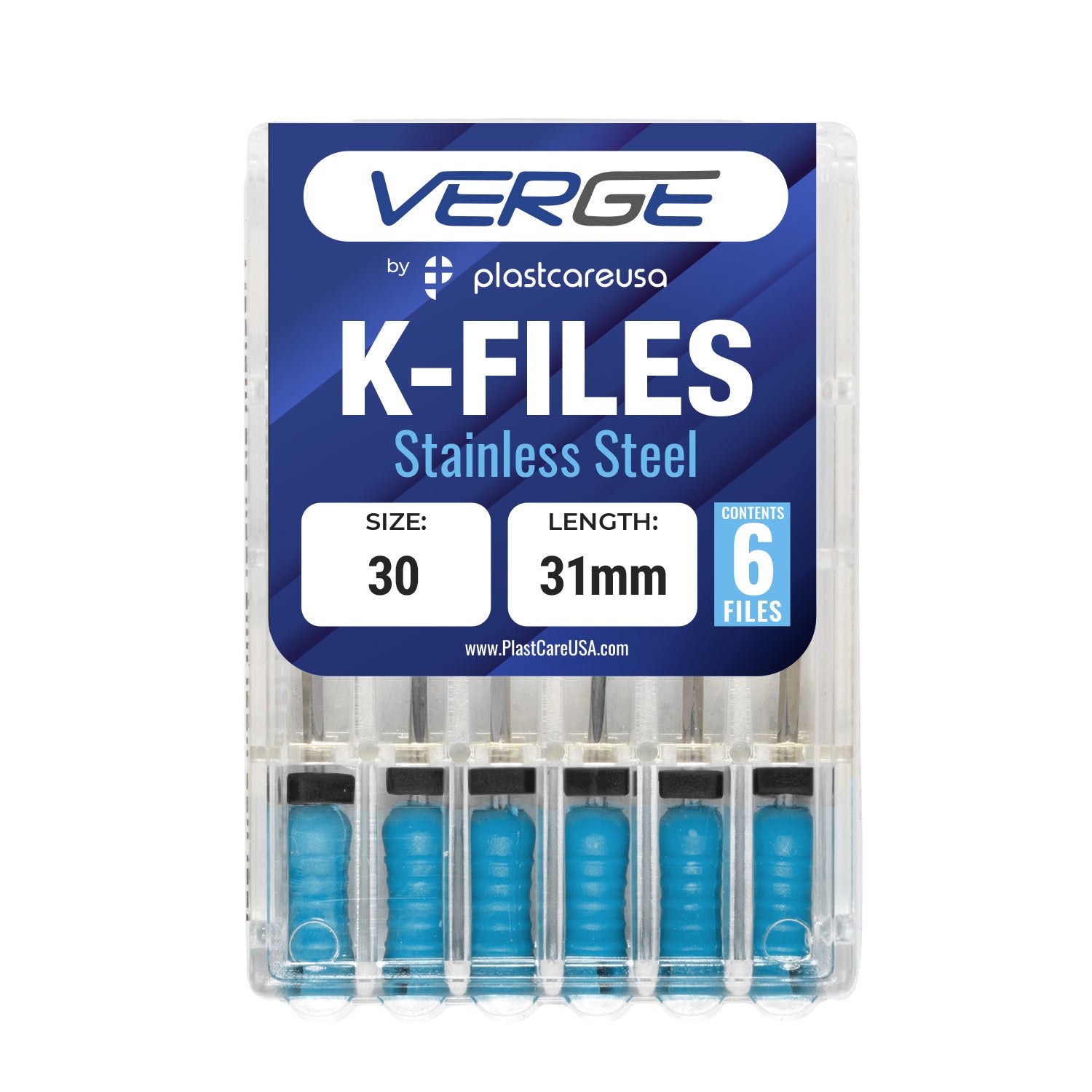 Size 30 31mm Endo K-Files, Endodontic K Files (Stainless Steel) - My DDS Supply