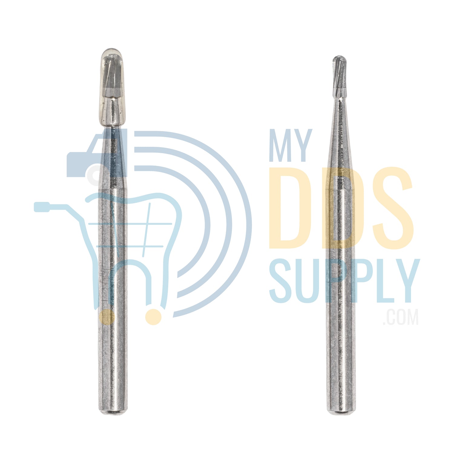 Beaver FG 330 Carbide Burs Clinical Length Straight Flat End Cross Cut Fissure 100/pack - My DDS Supply
