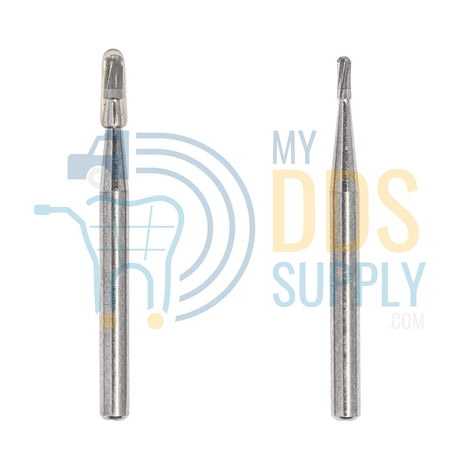 Beaver FG 330 Carbide Burs Clinical Length Straight Flat End Cross Cut Fissure 100/pack - My DDS Supply