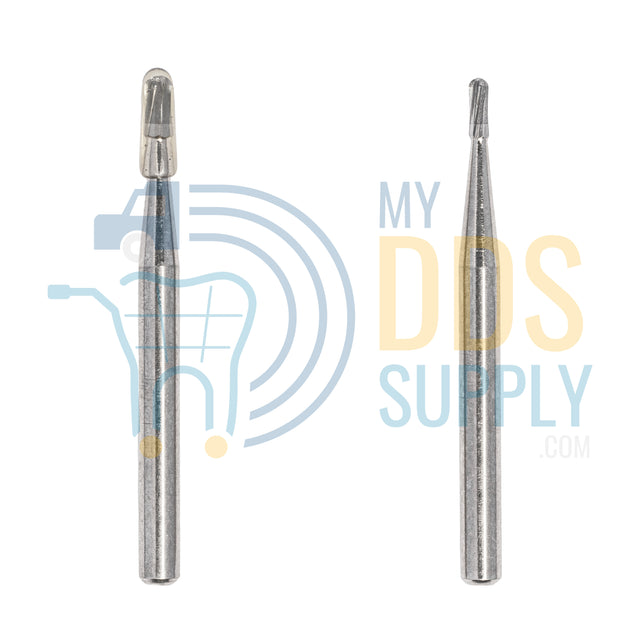 Beaver FG 330 Carbide Burs Clinical Length Straight Flat End Cross Cut Fissure 100/pack - My DDS Supply