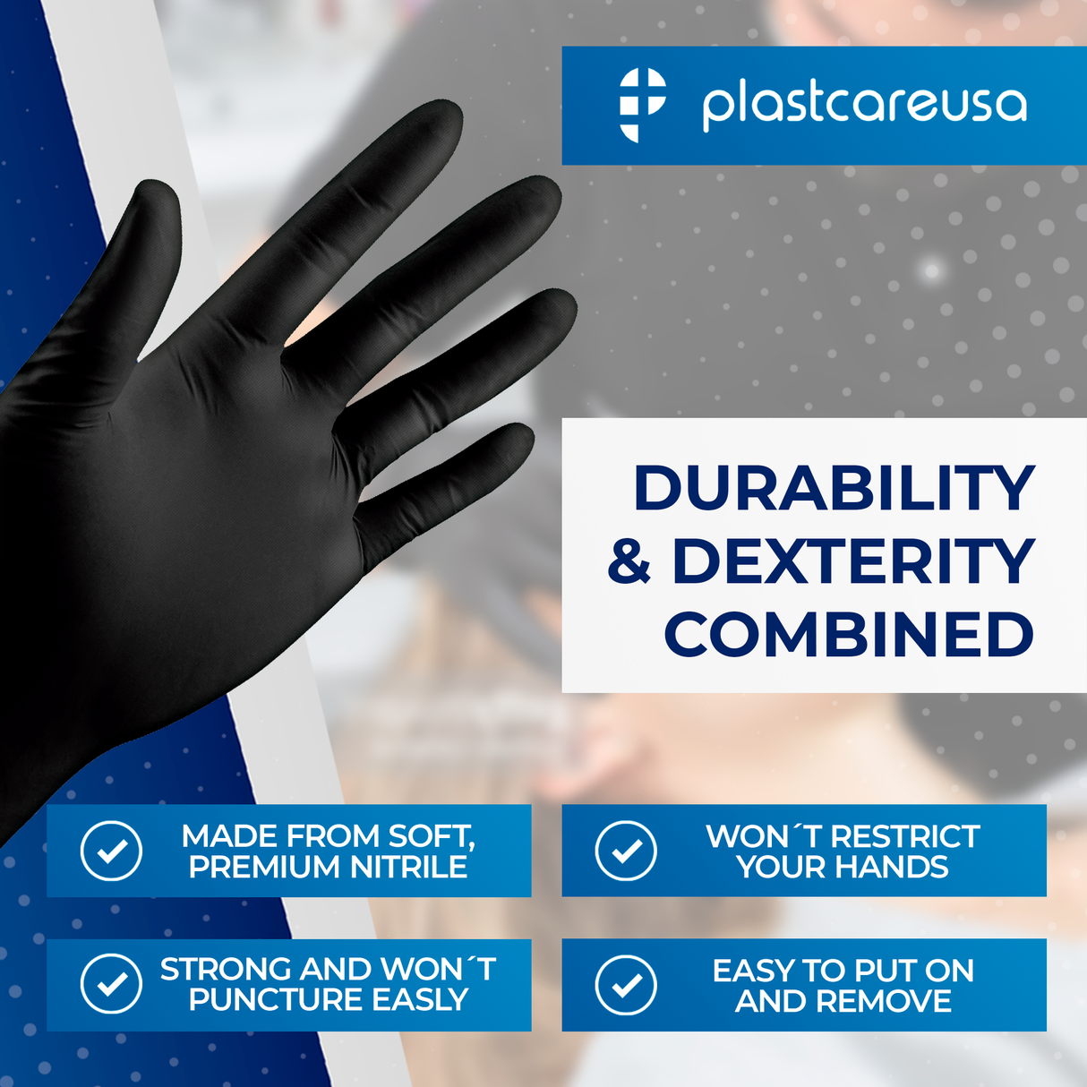 1000 Small Black Nitrile Disposable Tattoo Food Work Cleaning Powder Free Gloves - My DDS Supply