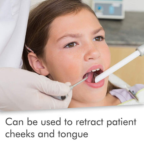 100 White HVE Evacuation Suction Dental Tips, Vented (1 Bag) by PlastCare USA - My DDS Supply