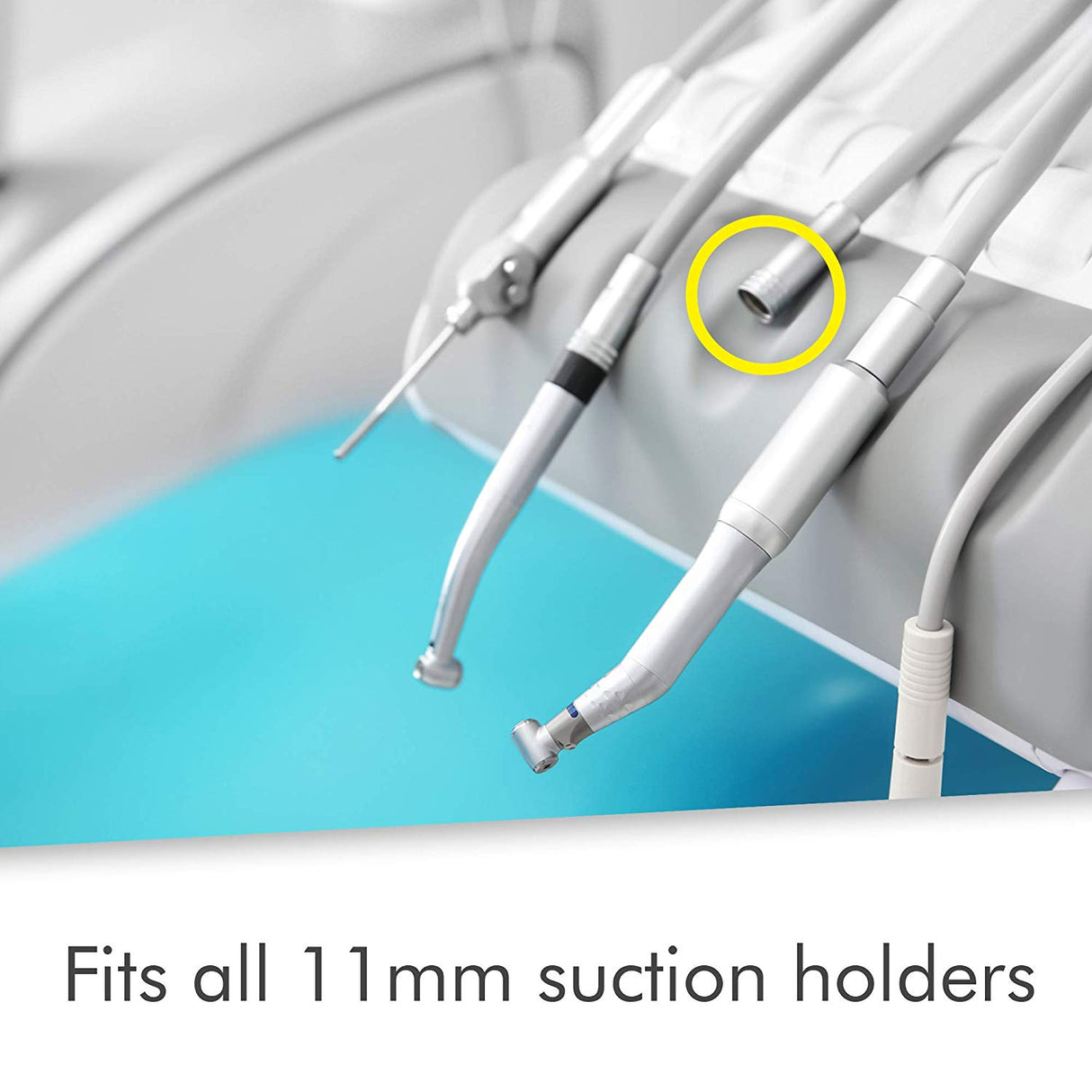 100 White HVE Evacuation Suction Dental Tips, Vented (1 Bag) by PlastCare USA - My DDS Supply