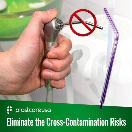 1000 x White Air-Water Syringe Tips (4 Bags of 250) by PlastCare USA - My DDS Supply