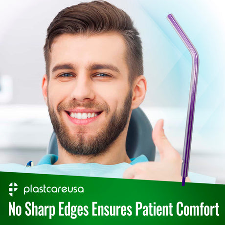 250 x Clear Air-Water Syringe Tips (1 Bag) - My DDS Supply